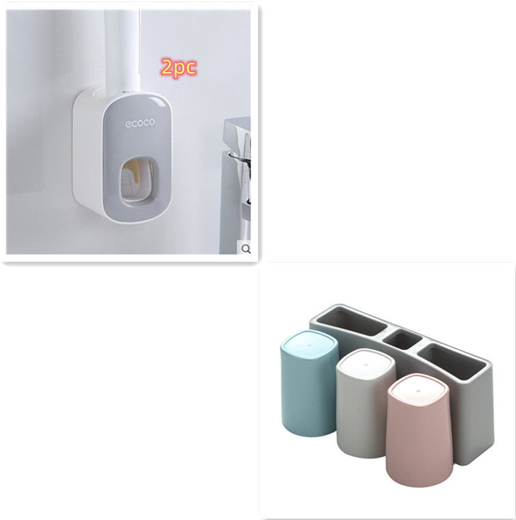 Wall Mounted Automatic Toothpaste Holder Bathroom Accessories Set Dispenser e966575c-5485-482e-a4b3-23d283cc0eac