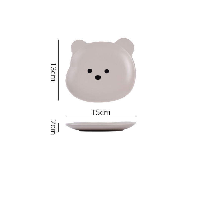 Home Cartoon Cute Bear-shaped Dinner Plate ea2cebc2-3134-4266-aaa0-4b4f435c8b31
