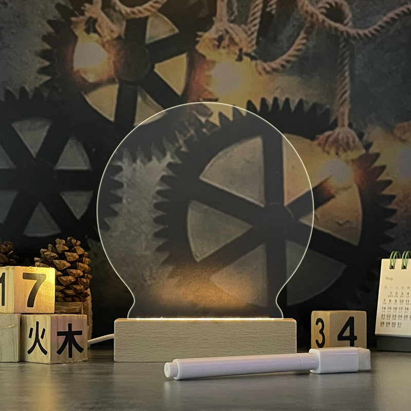 Creative Note Board Creative Led Night Light USB Message Board Holiday Light With Pen Gift For Children Girlfriend Decoration Night Lamp eaa13912-ef39-4d6c-a9f4-79b7242f01e5