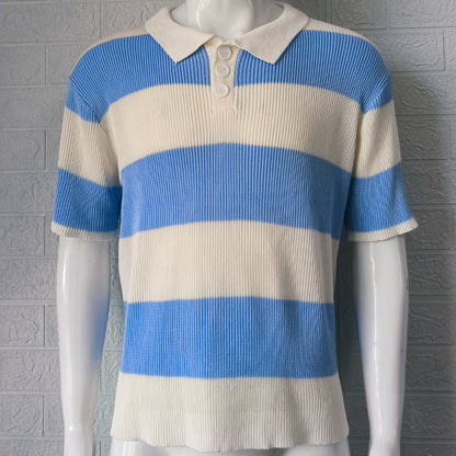 Mens Clothing Summer Fashion Lapel Sweater Short Sleeve Men Clothing Men Wears - NOMAN STORE LLC