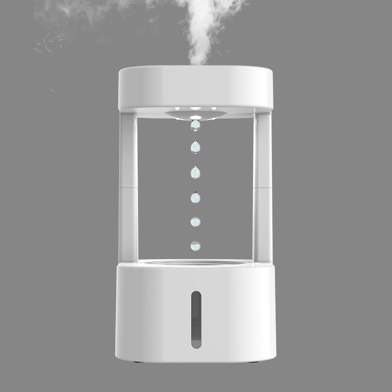 Creative Anti-gravity Water Drop Humidifier Air Conditioning Mist Spray Household Quiet Bedroom Office With 580ML Water Tank - NOMAN STORE LLC