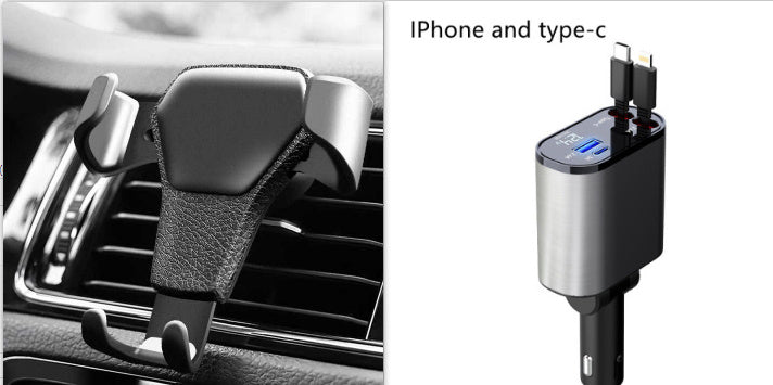 Metal Car Charger 100W Super Fast Charging Car Cigarette Lighter USB And TYPE-C Adapter - NOMAN STORE LLC