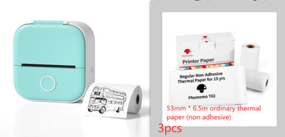 Portable Mini Thermal Label Printer Home Photo Printer Student Wrong Question Printer Bluetooth-compatible Mini Label Printer Price Tag - NOMAN STORE LLC