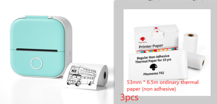 Portable Mini Thermal Label Printer Home Photo Printer Student Wrong Question Printer Bluetooth-compatible Mini Label Printer Price Tag edd1cdf5-6c1c-4c5a-b0a9-3d4b0fd6470a