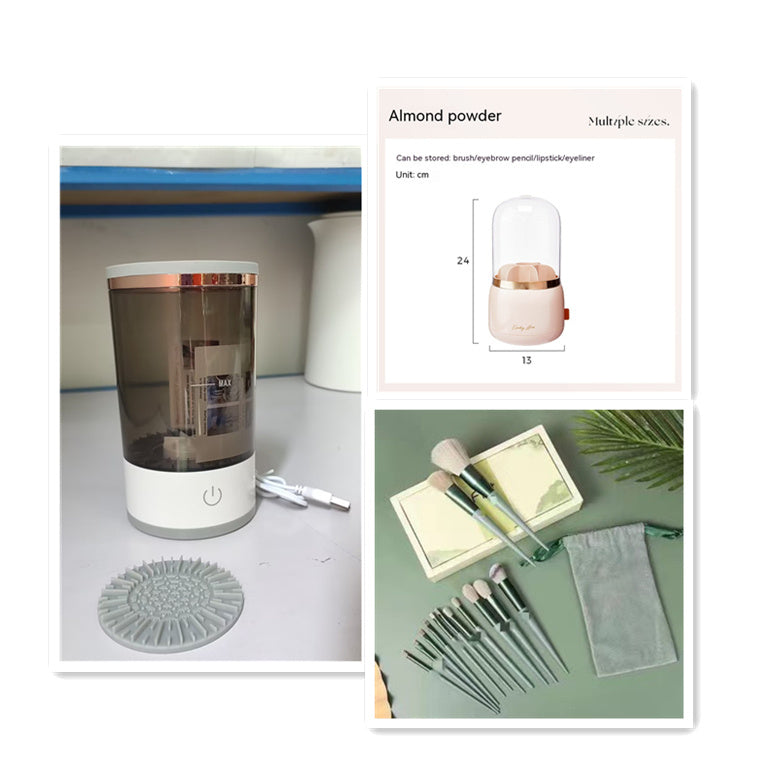 Women Eye Shadow Brush Cleaning Tool Portable Electric Makeup Brush Cleaner Machine With USB Charging Automatic Cosmetic Brush f1ff29d6-fe64-46b6-b6db-f88cc9f579c9