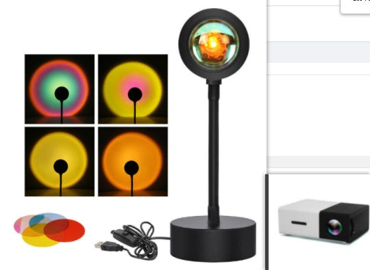 Sunset Projection Lamp Sunset Projector Night Light Wall Decoration Lighting f210061d-deb5-425d-830f-d55861aa0dd8