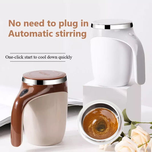 Rechargeable Model Automatic Stirring Cup Coffee Cup High Value Electric Stirring Cup Lazy Milkshake Rotating Magnetic Water Cup - NOMAN STORE LLC