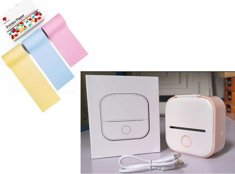 Portable Mini Thermal Label Printer Home Photo Printer Student Wrong Question Printer Bluetooth-compatible Mini Label Printer Price Tag f403add8-92d0-4a67-be4d-8133c711eff1