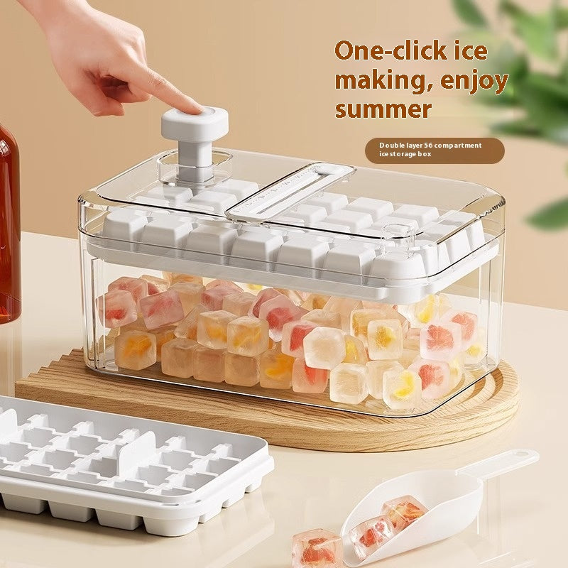 28 56 Grids Reusable Ice Mold Ice Cubes Tray DIY Moulds Ice Cubes Maker Release Homemade Ice Cubes Tray Mold Home Ice Making Tool f732dd40-584e-459a-95b2-4613798ec922_trans