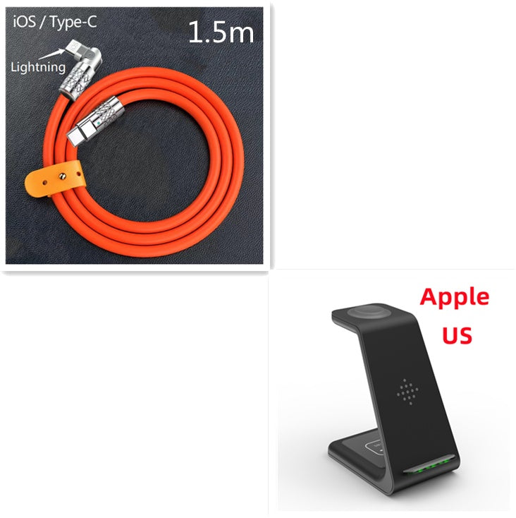 3 In 1 Fast Charging Station Wireless Charger Stand Wireless Quick Charge Dock For Phone Holder f75e2587-5a6c-478f-a385-4be96f3f5165