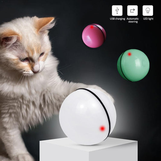 LED Laser Electronic Rolling Pet Funny Cat Toy Ball - NOMAN STORE LLC