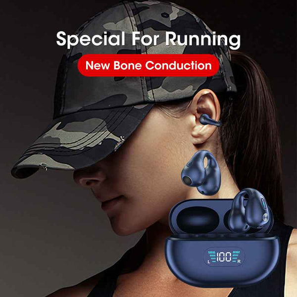 Bone Conduction Headphones TWS Earbuds Ear Clip Bluetooth 5.3 Touch Wireless Earphone In-Ear Bass HIFI Sports Headset faf8d7e1-ce9d-442a-a818-8381cd1238a5