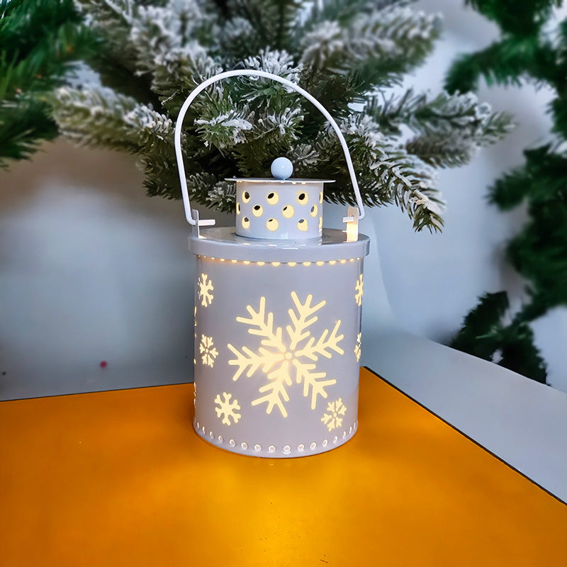Christmas Candle Lights LED Small Lanterns Wind Lights Electronic Candles Nordic Style Creative Holiday Decoration Decorations - NOMAN STORE LLC