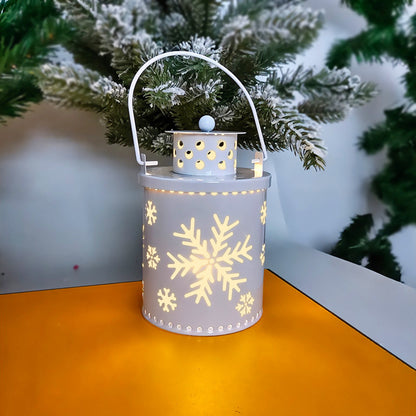 Christmas Candle Lights LED Small Lanterns Wind Lights Electronic Candles Nordic Style Creative Holiday Decoration Decorations - NOMAN STORE LLC