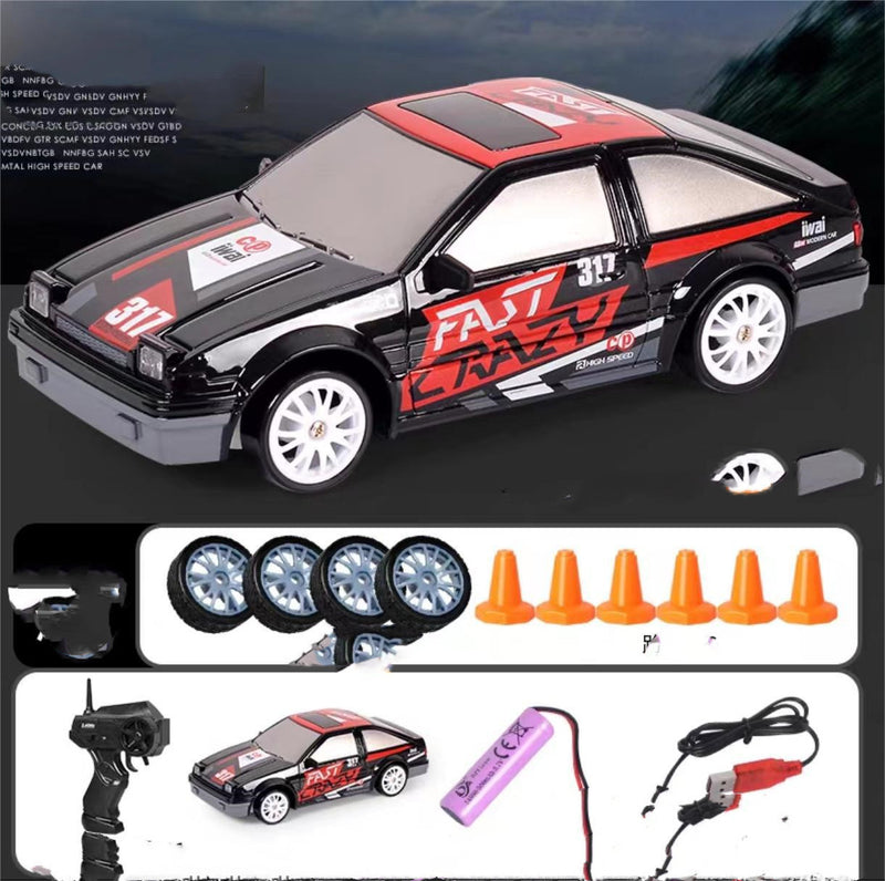 Car 4WD RC Drift Car Toy Remote Control GTR Model AE86 Vehicle Car RC Racing Car Toy For Children Christmas Gifts