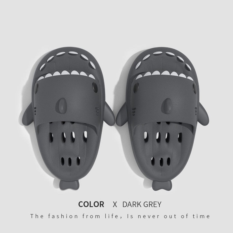 Shark Slippers With Drain Holes Shower Shoes For Women Quick Drying Eva Pool Shark Slides Beach Sandals With Drain Holes fe7f80c4-5623-40c8-bd54-bcc9b2606044