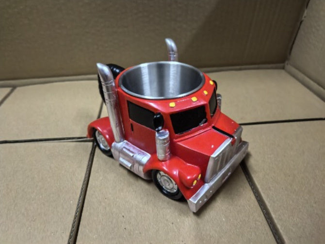 Durable Truck Coffee Mug Semi Truck Handcrafted Coffee Cup Semi-trailer Shaped Semi-Truck Coffee Mugs For Family fed73a98-ba48-4e5c-a074-f84cff90a1ac